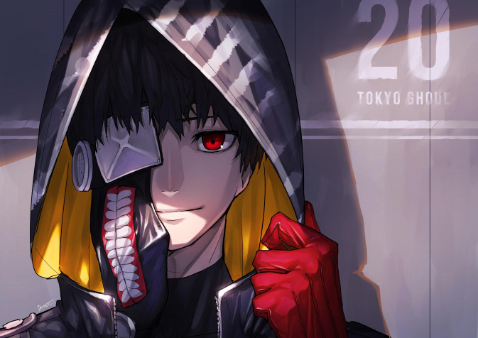 Ken Kaneki Desktop Background 4093x2894px