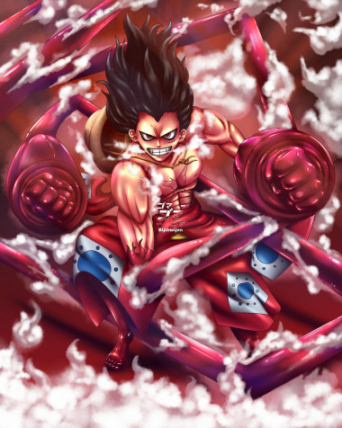 Luffy Gear 4 Snakeman Mobile Wallpaper 1920x2400px