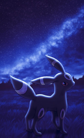 Umbreon Mobile Background 1280x2090px