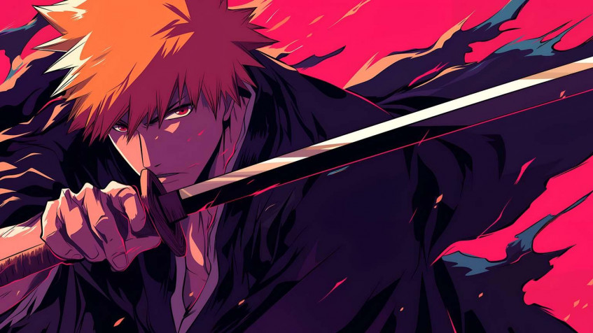 Ichigo Kurosaki Laptop Background 1536x864px