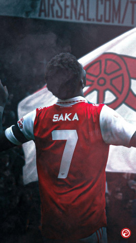 Bukayo Saka Phone HD Background 1080x1920px