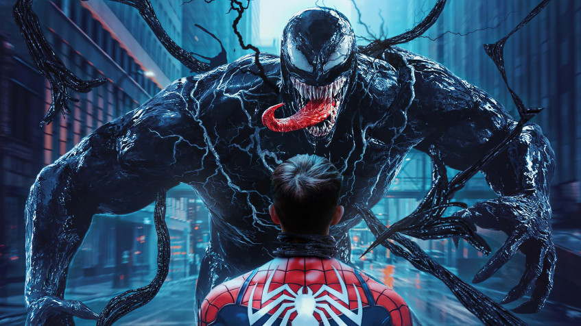 Marvels Spider Man 2 Venom Full HD 1080p Wallpaper 1920x1080px