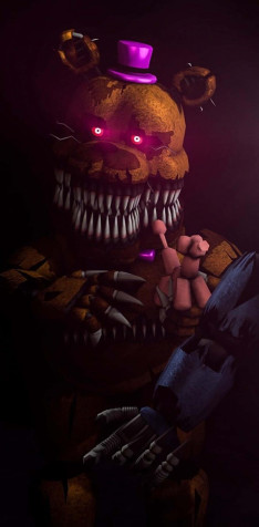 Nightmare Bonnie Android Wallpaper Image 900x1824px