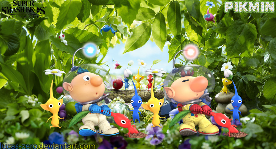 Pikmin Laptop Background 2000x1080px