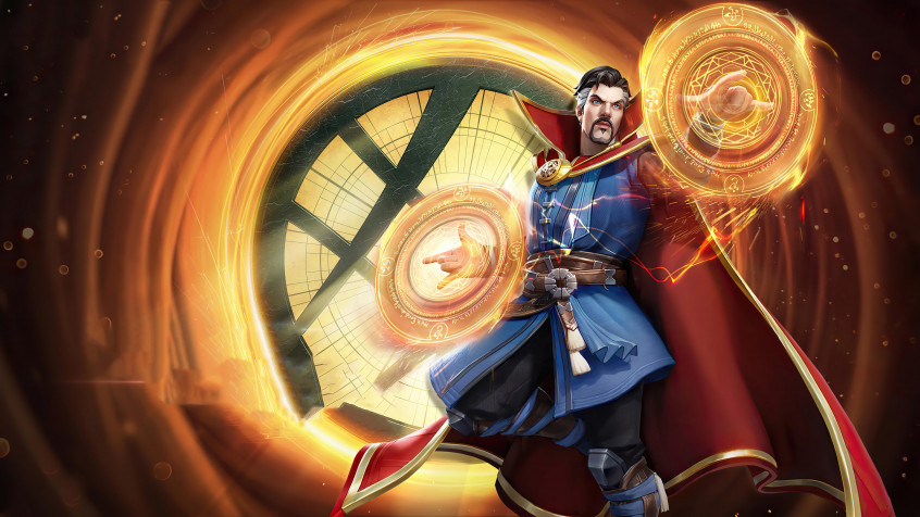 Cartoon Dr Strange 4k UHD Wallpaper 3840x2160px