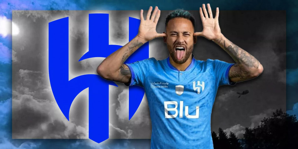 Neymar Al Hilal Laptop Background 1920x960px