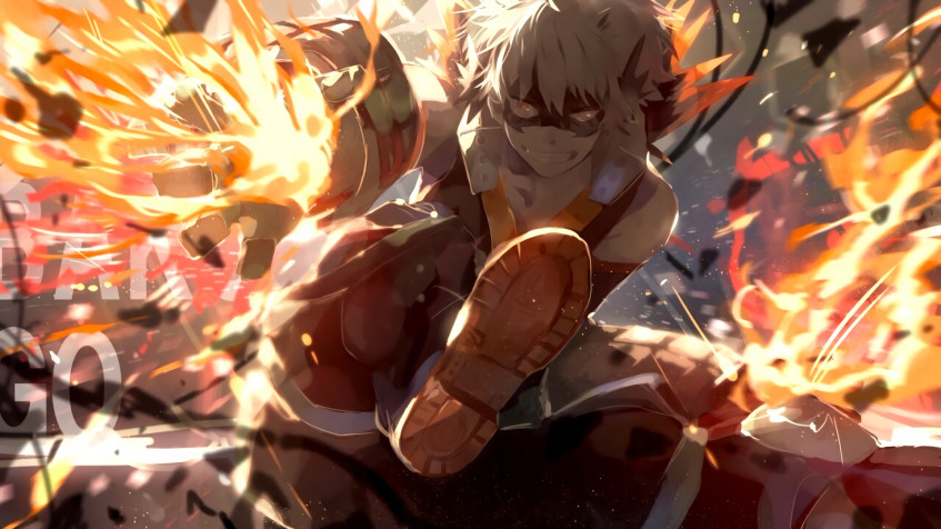 Katsuki Bakugo Full HD 1080p Wallpaper 1920x1080px