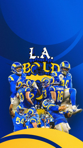 Los Angeles Rams Phone Background 1080x1920px