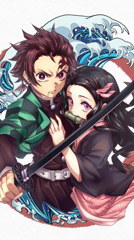 Tanjiro And Nezuko 4k Phone Wallpaper 2160x3840px