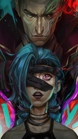 Arcane Jinx 4k Phone Wallpaper 2160x3840px