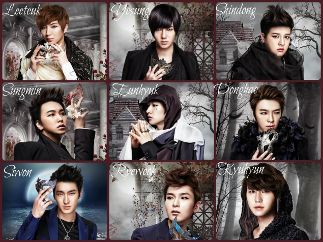 Super Junior Members Desktop HD Background 1920x1440px