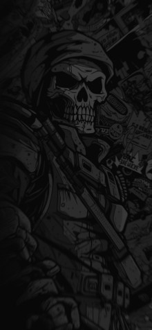 Cool Skull iPhone Background 1183x2560px