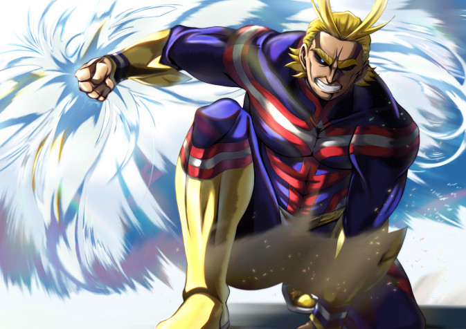 All Might Desktop HD Background 3508x2480px