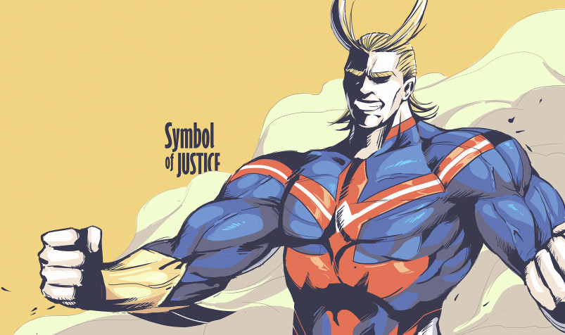 All Might HD Background 2530x1500px