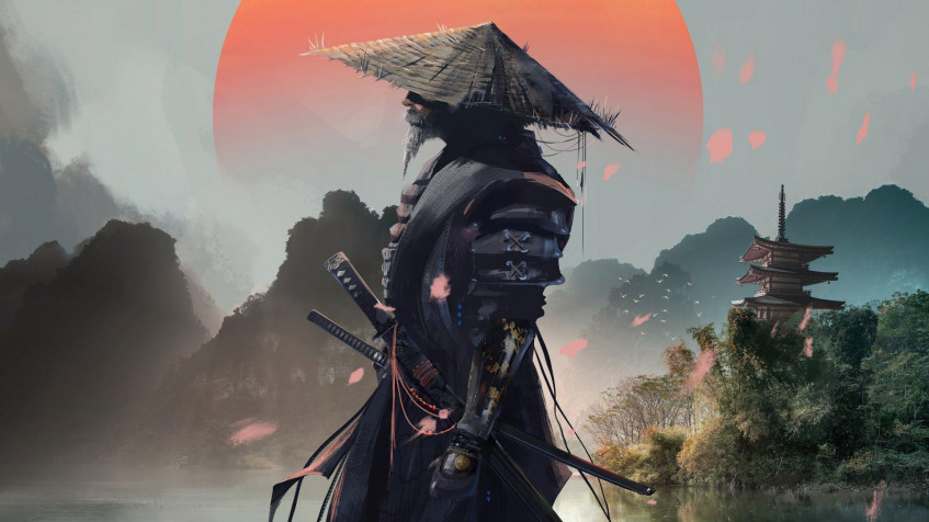 Samurai Warrior Full HD 1080p Wallpaper 1920x1080px