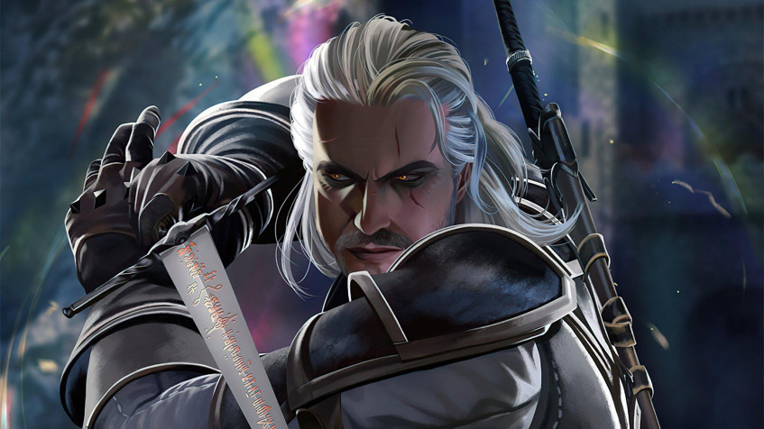 Cartoon The Witcher Full HD 1080p Wallpaper 1920x1080px