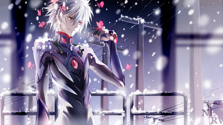 Kaworu Nagisa Full HD 1080p Wallpaper 1920x1080px