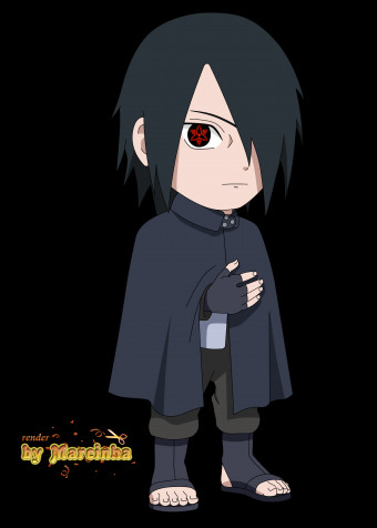 Sasuke Chibi Phone Wallpaper 2500x3500px