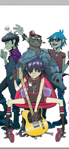 Gorillaz Phone Background 887x1920px