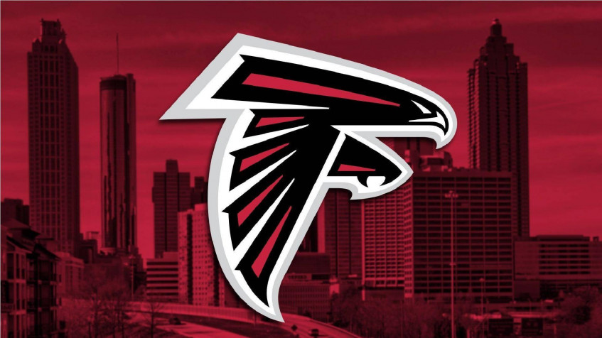 Atlanta Falcons Logo Full HD 1080p Wallpaper 1920x1080px