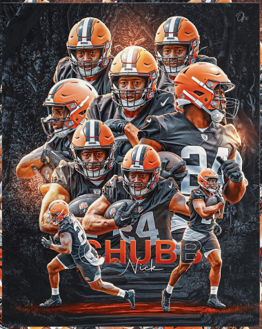 Nick Chubb Android Wallpaper 2160x2700px