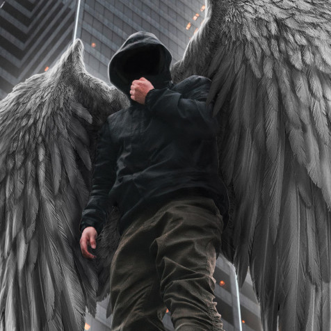 Angel Boy Mobile Wallpaper 2048x2048px