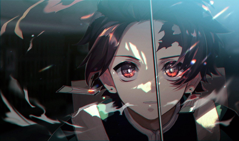 Tanjiro Kamado Hd Laptop Background 1920x1140px