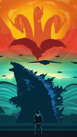 Godzilla Phone Background 1080x1920px