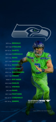 Seattle Seahawks iPhone 11 Pro Max Wallpaper 1242x2688px