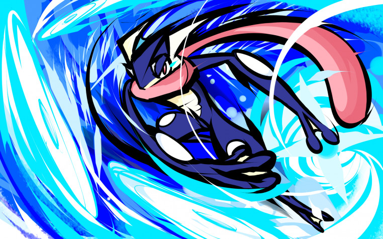 Greninja Desktop HD Wallpaper 1600x1000px