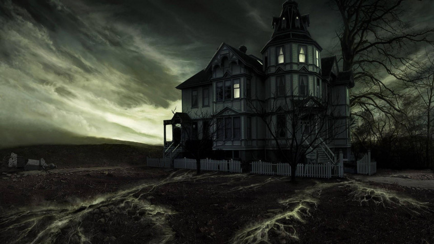 Haunted Mansion Full HD 1080p Wallpaper 1920x1080px