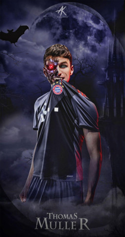 Thomas Muller Phone Background Image 1024x1922px