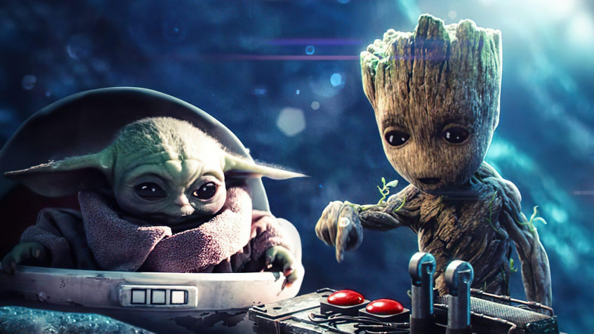 Baby Groot 2k QHD Wallpaper 2560x1440px