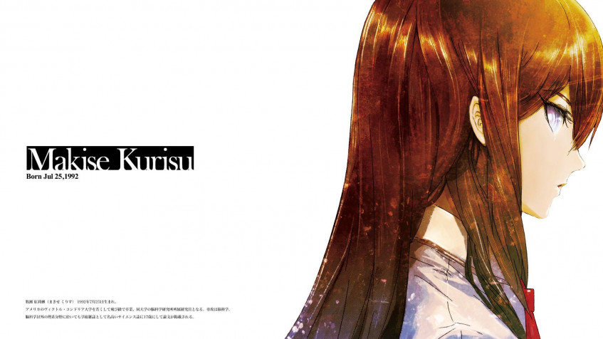 Kurisu Makise Full HD 1080p Wallpaper 1920x1080px