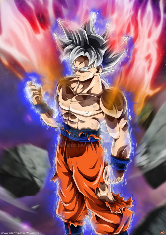 Goku Ultra Instinct Wallpaper for Mobile 1600x2263px