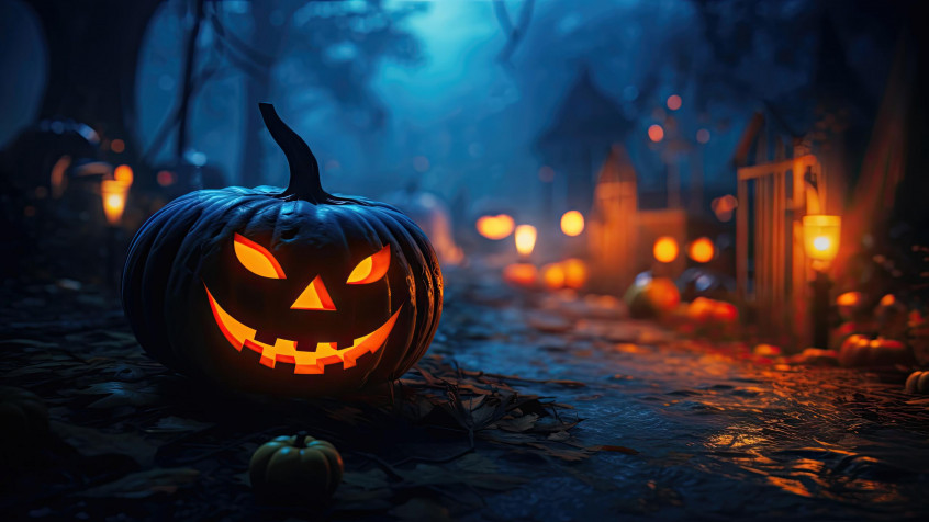 Halloween 2k QHD Wallpaper 2560x1440px