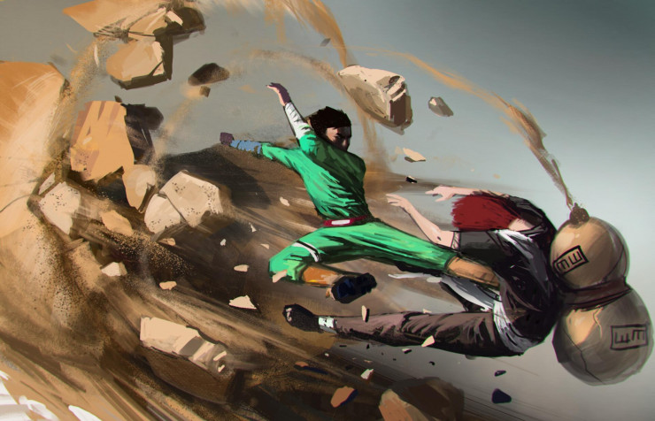 Rock Lee Desktop Background 1920x1235px