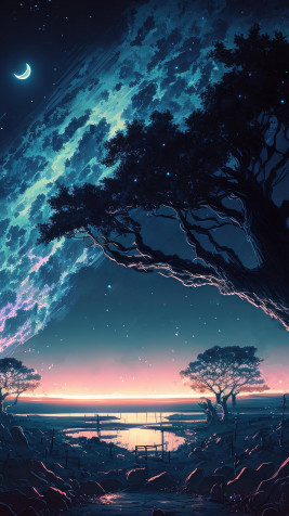 Starry Sky 4k Phone Wallpaper 2160x3840px