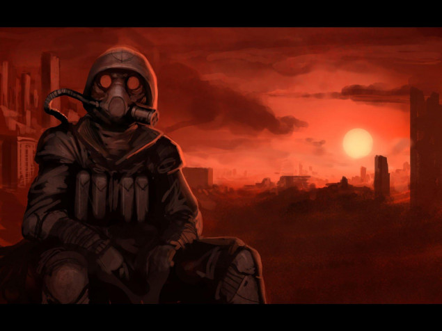 Gas Mask Desktop Background 1600x1200px