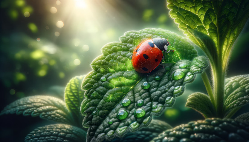 Ladybug MacBook Wallpaper 3584x2048px