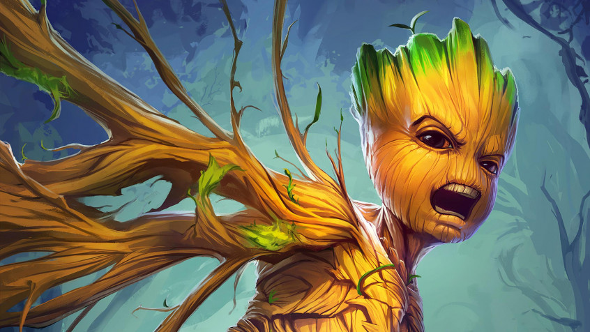 Groot HD Background 2500x1406px