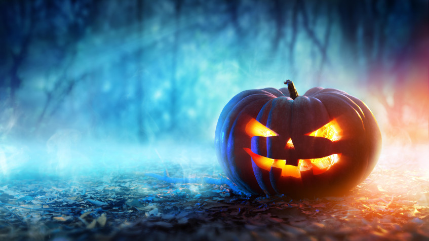 Jack Olantern HD Background 7296x4098px