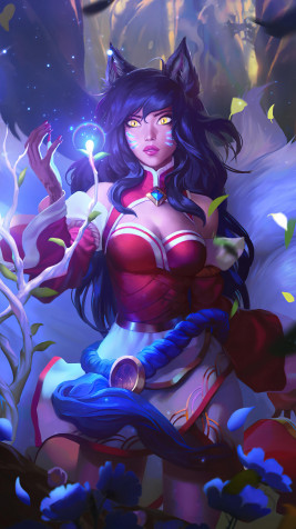 Ahri League Of Legends 4k Phone Wallpaper 2160x3840px