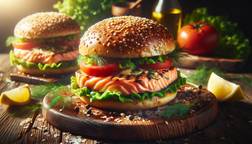 Burger Background Image 1792x1024px