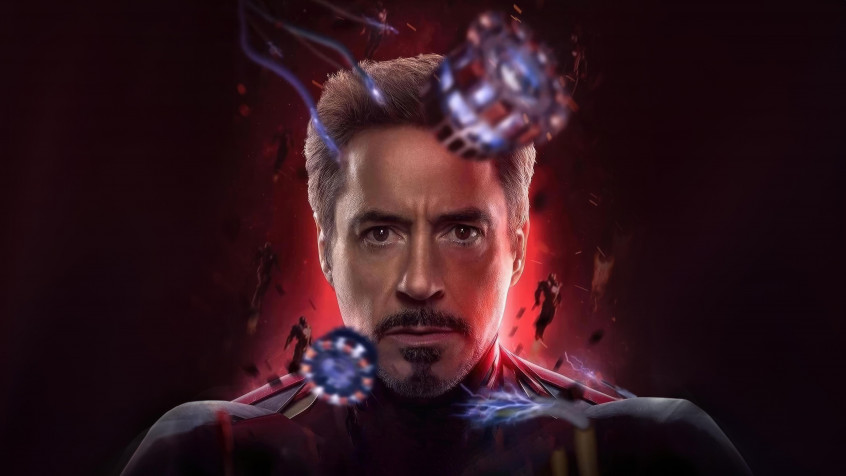 Tony Stark Desktop HD Background 5120x2880px