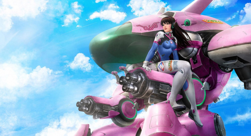 Dva Overwatch Desktop HD Wallpaper 1982x1080px