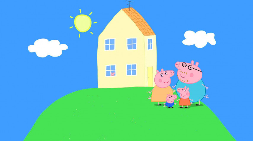 Peppa Pig Laptop Background 2048x1142px