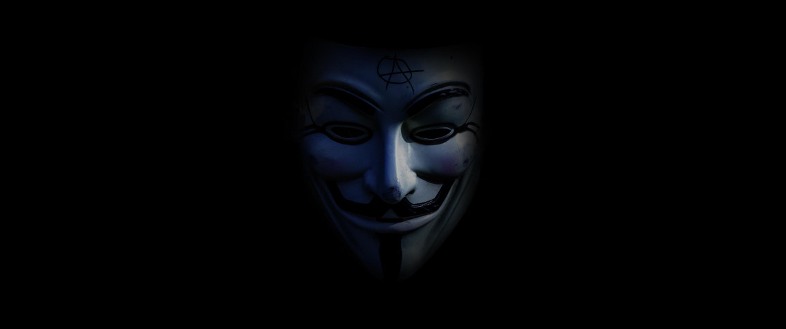 Anonymous Man UltraWide QHD Wallpaper 3440x1440px