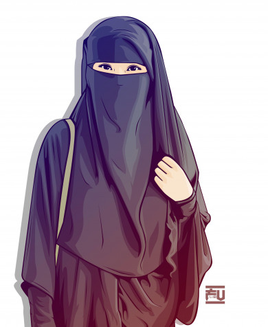 Islamic Hjab Girl Android Wallpaper Image 3508x4278px