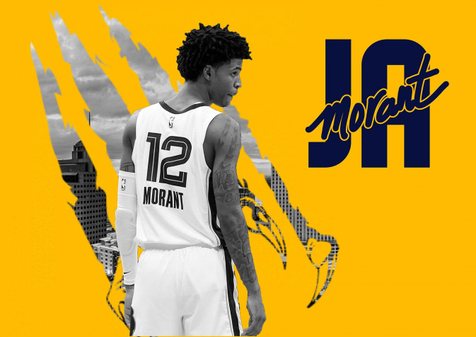 Ja Morant Desktop HD Background 1920x1357px